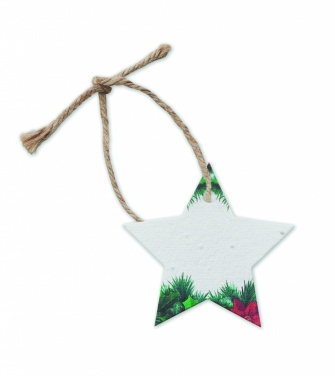 Logo trade promotional product photo of: Seed paper Xmas ornament