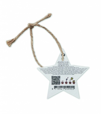 Logo trade promotional gift photo of: Seed paper Xmas ornament