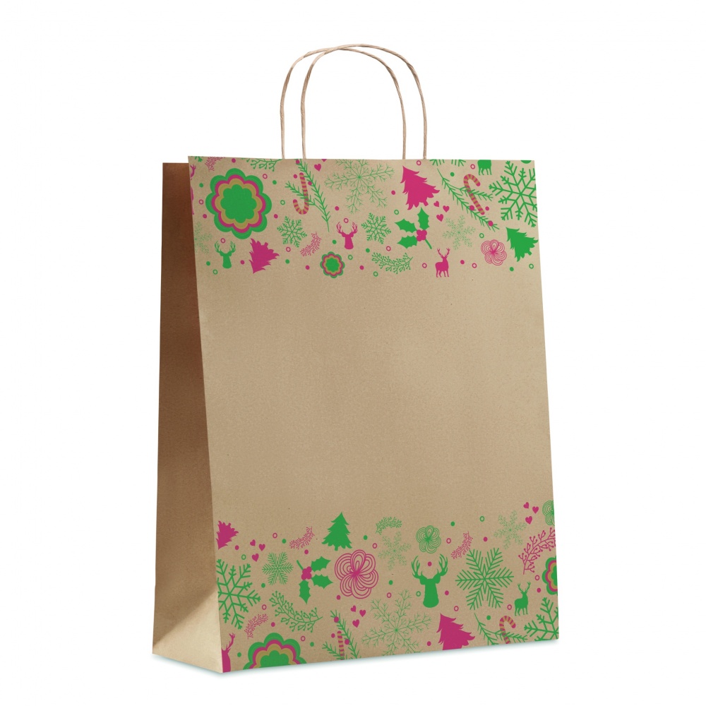 Logo trade advertising products picture of: Gift paper bag large