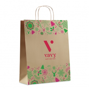Logo trade promotional giveaways image of: Gift paper bag large