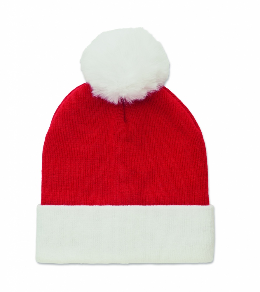 Logo trade corporate gifts image of: Christmas knitted beanie