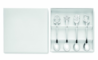 Logotrade promotional item image of: Set of 4 Christmas tea spoon