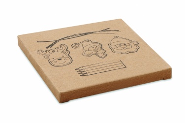 Logotrade promotional giveaway image of: Drawing wooden ornaments set