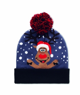 Logotrade promotional product picture of: Christmas knitted beanie LED