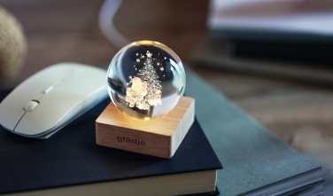 Logo trade promotional giveaway photo of: Christmas LED crystal ball