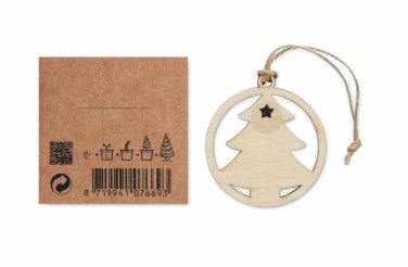 Logo trade promotional giveaways picture of: Wooden tree shape hanger