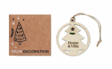 Logotrade promotional merchandise image of: Wooden tree shape hanger