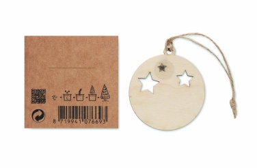 Logotrade promotional giveaways photo of: Wooden bauble shape hanger