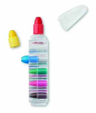 Logotrade promotional item picture of: Set of 6 wax crayons