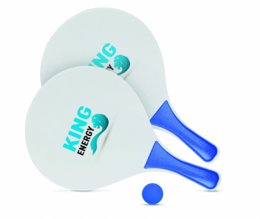 Logo trade promotional giveaways image of: Beach tennis set