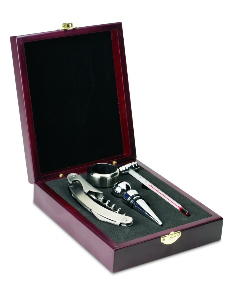 Logotrade corporate gifts photo of: Classic wine set in wooden box