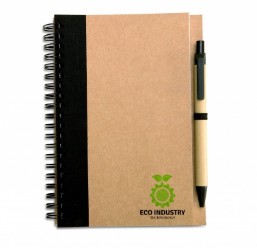 Logotrade promotional merchandise photo of: B6 recycled notebook with pen