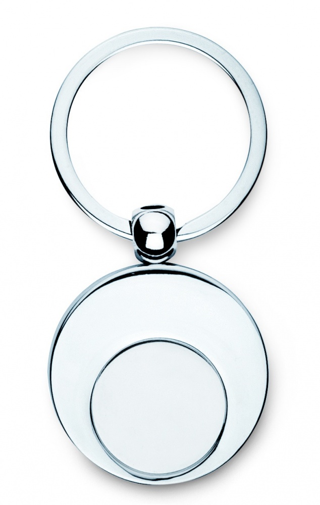 Logotrade promotional merchandise picture of: Metal key ring with token Tampere