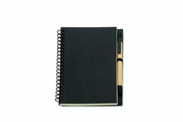 Logotrade promotional item image of: B6 Recycled notebook with pen