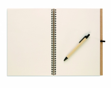 Logo trade corporate gift photo of: Recycled notebook with pen