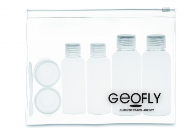 Logo trade promotional merchandise image of: Travelling pouch with bottles