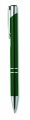 Push button pen with black ink, Green