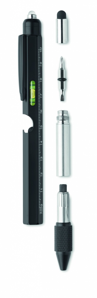 Logotrade promotional gift picture of: Spirit level pen with ruler