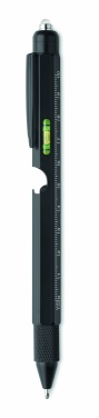 Logo trade promotional products image of: Spirit level pen with ruler