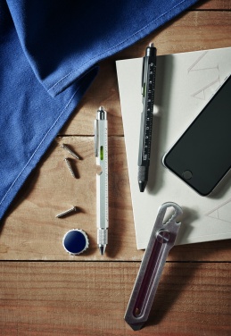 Logo trade advertising product photo of: Spirit level pen with ruler