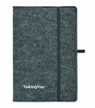Logotrade promotional merchandise image of: A5 notebook RPET felt