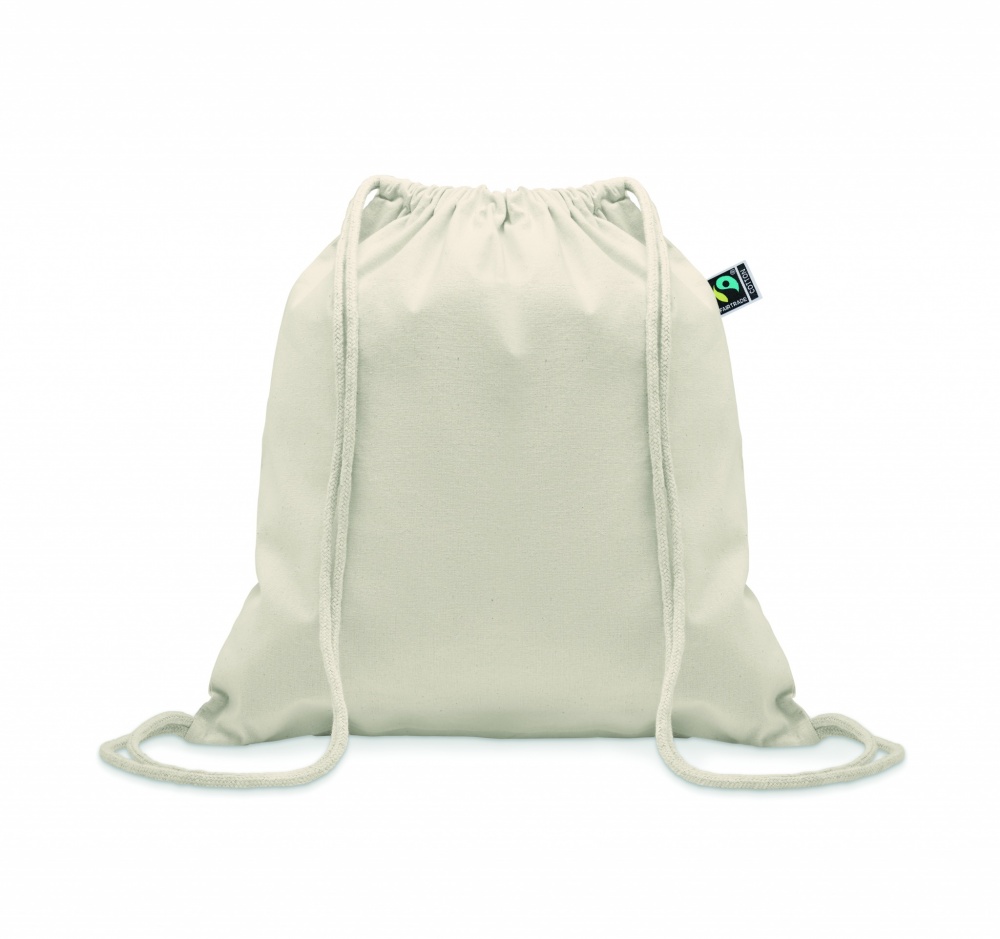 Logo trade promotional product photo of: Drawstring bag Fairtrade