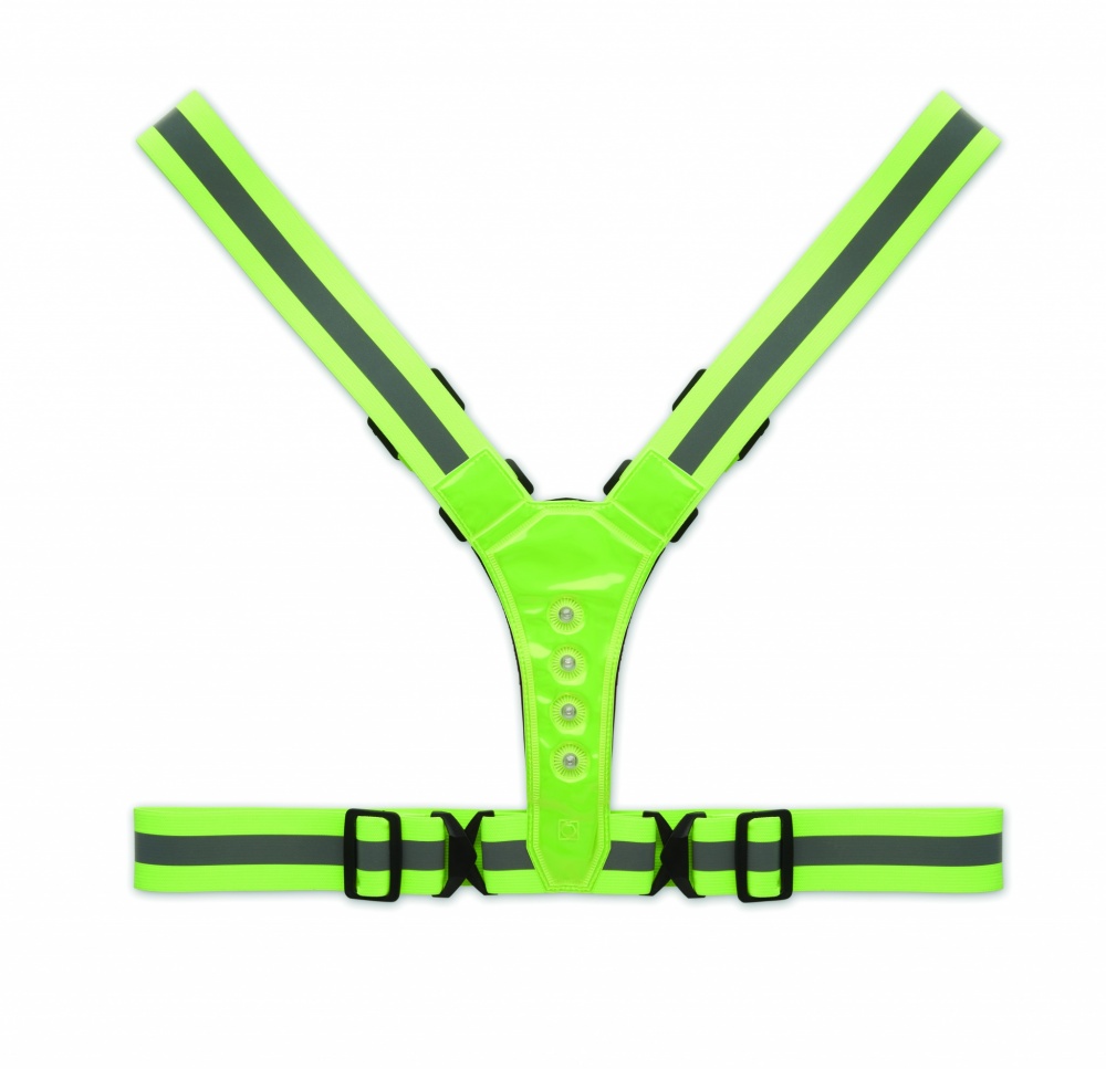 Logo trade business gift photo of: Reflective body belt with LED