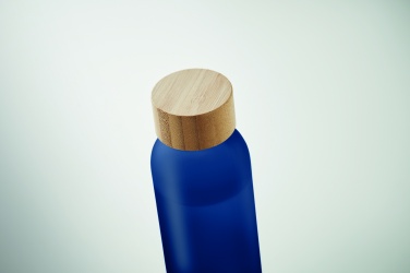 Logo trade promotional merchandise picture of: Frosted glass bottle 500ml