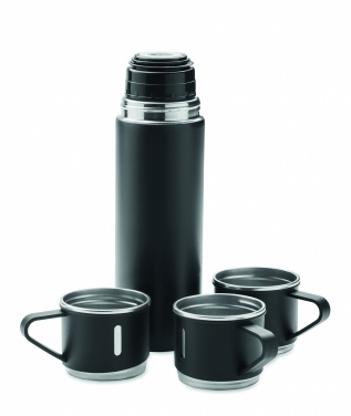 Logo trade promotional products image of: Double wall bottle and cup set