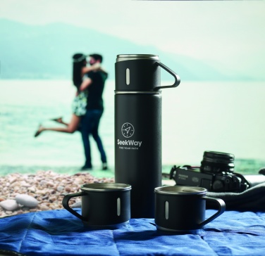 Logotrade promotional item picture of: Double wall bottle and cup set