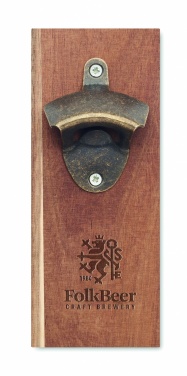 Logo trade promotional merchandise photo of: Wall mounted bottle opener