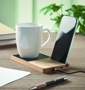 Logo trade promotional merchandise photo of: 1Wireless charger mug warmer