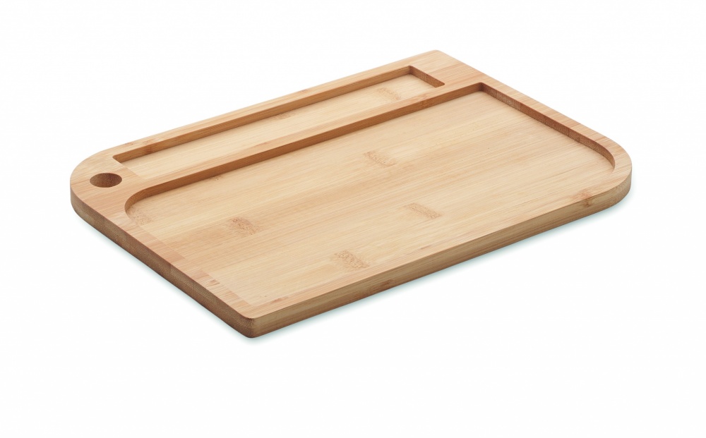 Logo trade promotional gifts picture of: Meal plate in bamboo