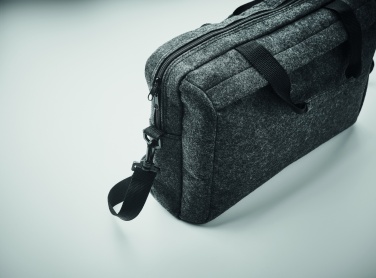 Logotrade promotional item picture of: 15 inch RPET felt laptop bag
