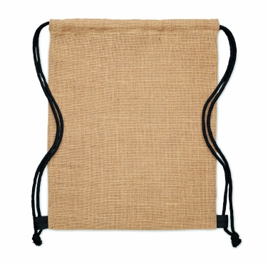 Logo trade promotional gifts picture of: Jute drawstring bag