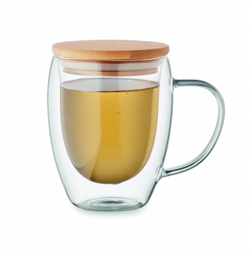 Logo trade promotional giveaways image of: Double wall borosilicate mug