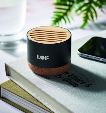 Logotrade corporate gift picture of: Cork and aluminium speaker