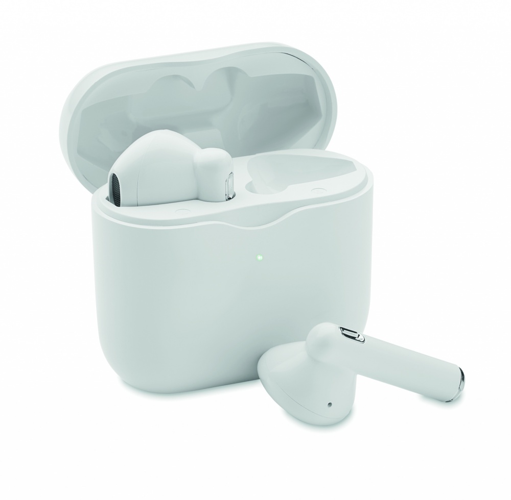 Logo trade promotional merchandise image of: TWS earbuds with charging base