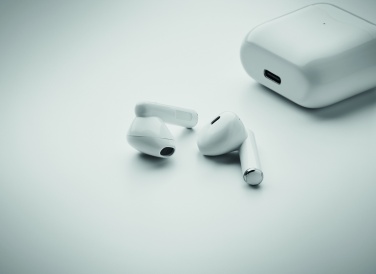 Logo trade promotional products image of: TWS earbuds with charging base