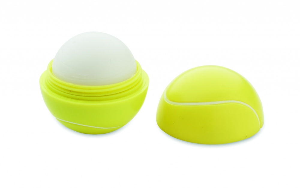 Logo trade business gifts image of: Lip balm in tennis ball shape
