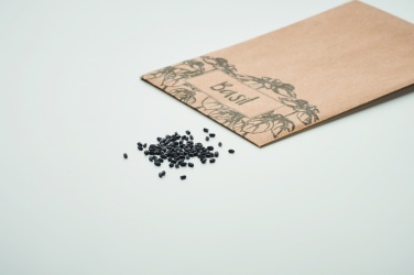 Logotrade promotional product image of: Basil seeds in craft envelope
