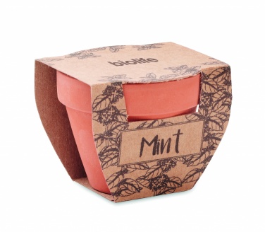 Logo trade promotional items picture of: Terracotta pot mint seeds