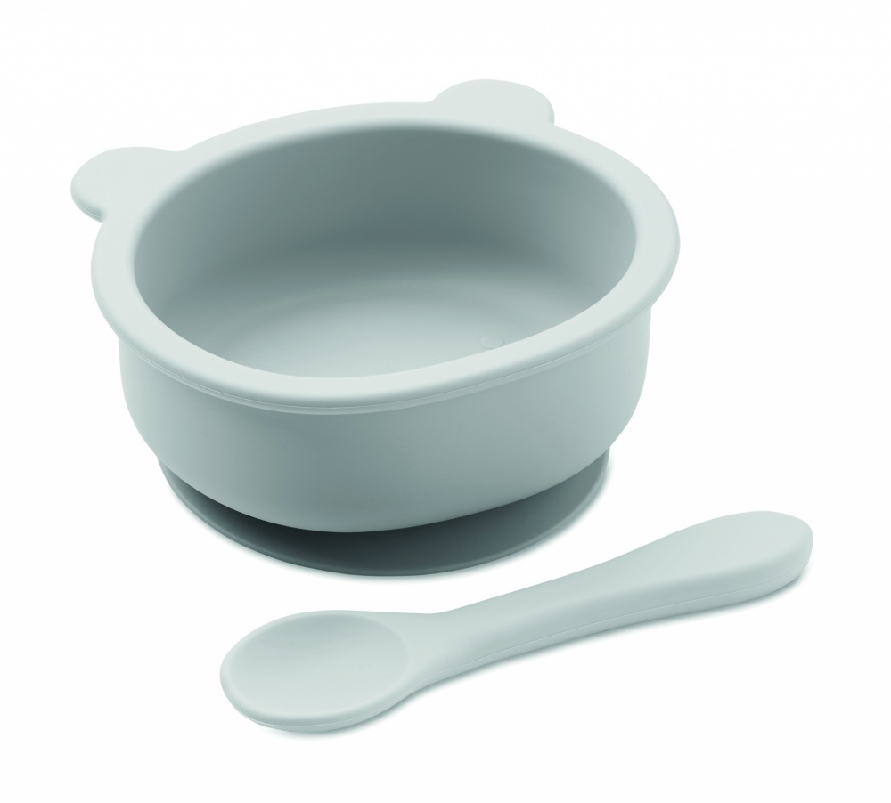 Logotrade business gifts photo of: Silicone spoon, bowl baby set