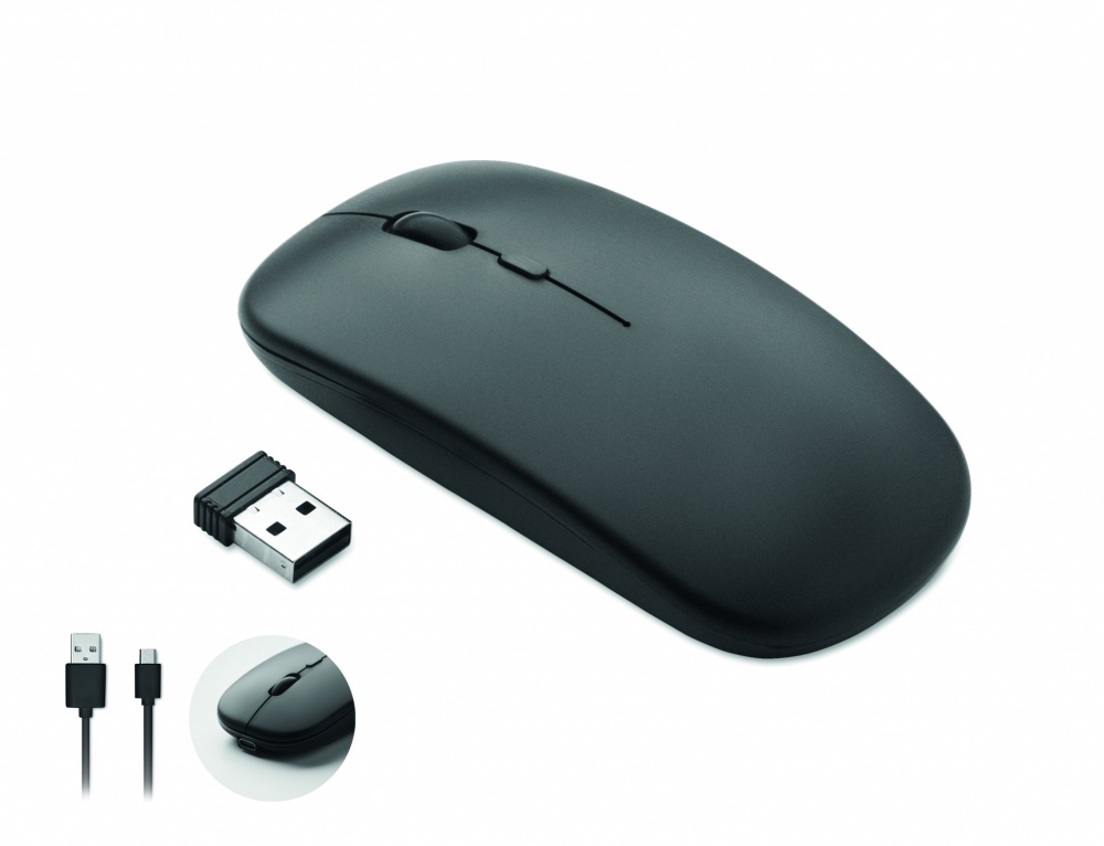 Logo trade promotional item photo of: Rechargeable wireless mouse