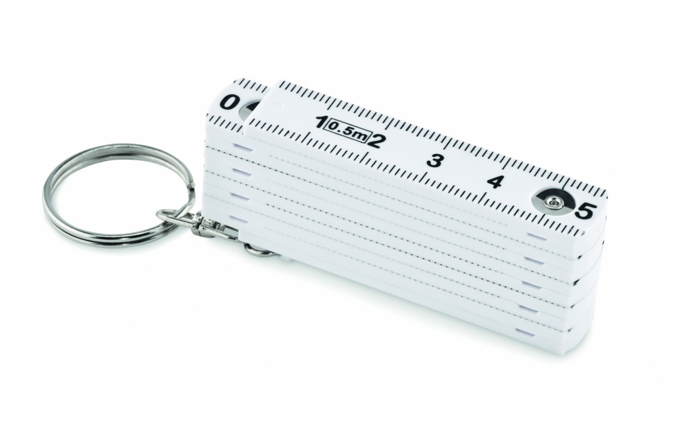 Logotrade advertising product image of: Carpenters ruler key ring 50cm Kotka