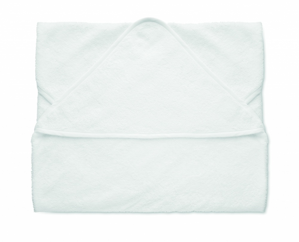 Logo trade promotional gifts image of: Cotton hooded baby towel