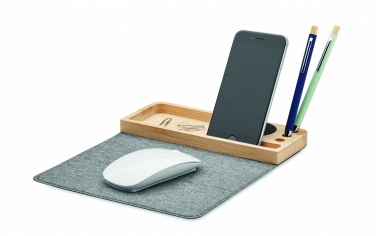 Logotrade promotional item picture of: Wireless charger in bamboo 15W