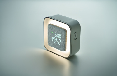 Logo trade corporate gifts image of: Recycled ABS/RPET alarm clock Stuttgart