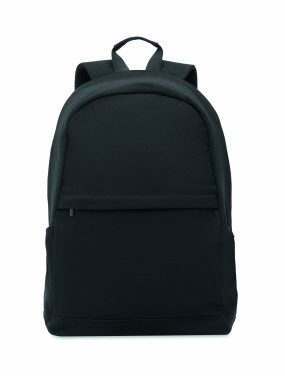 Logo trade promotional gifts picture of: A 15-inch laptop backpack made of recycled pre-consumer cotton and recycled polyester with customizable printing.