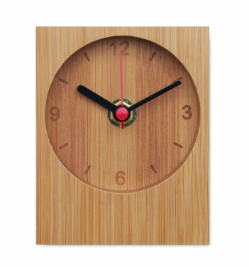 Logotrade promotional merchandise picture of: Bamboo table clock